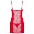 Obsessive Heartina - Red Nightdress & Thong Set