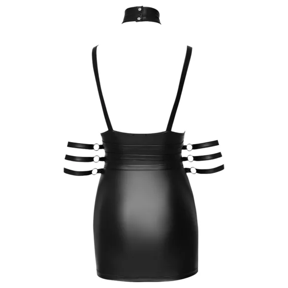 Cottelli Bondage - Shiny Halter Mini Dress (Black)