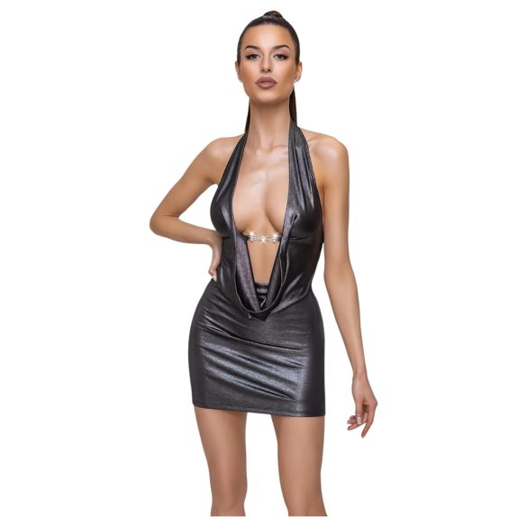 Cottelli Party - Halter Neck Dress (Silver) - L