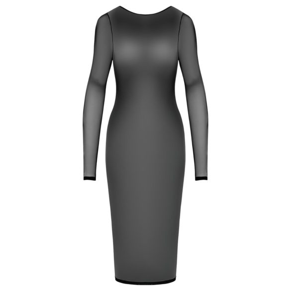 Cottelli Party - Sheer Zipper Dress (Black) - L