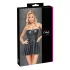 Cottelli - Shiny Mini Dress with Pleated Skirt (Black)