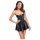 Noir Libido - Matte Mini Dress (Black) - M