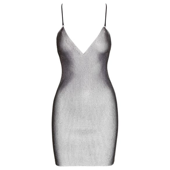 Cottelli Party - Silver Chain Effect Mini Dress