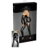 Noir - Shiny Long-Sleeve Jumpsuit (Black) - L