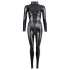 Cottelli - Shiny Long-Sleeve Party Overall (Black) - S