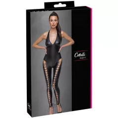 Cottelli Party - Halter Lace-Up Jumpsuit (Black)