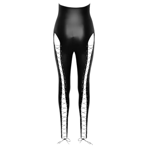 Cottelli Party - Halter Lace-Up Jumpsuit (Black)