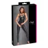 Cottelli - matte catsuit with removable chest harness (black) - M