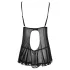 Cottelli - Light, Ruffled Babydoll (Black) - L