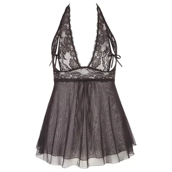 Cottelli Plus Size - Lace Flowing Babydoll (Black) - 3XL