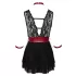 Cottelli Bondage - Halter Lace Babydoll (Black) - M