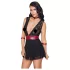 Cottelli Bondage - Halter Lace Babydoll (Black) - L