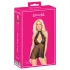 Lace Babydoll with Neck Strap - Kissable (Black)