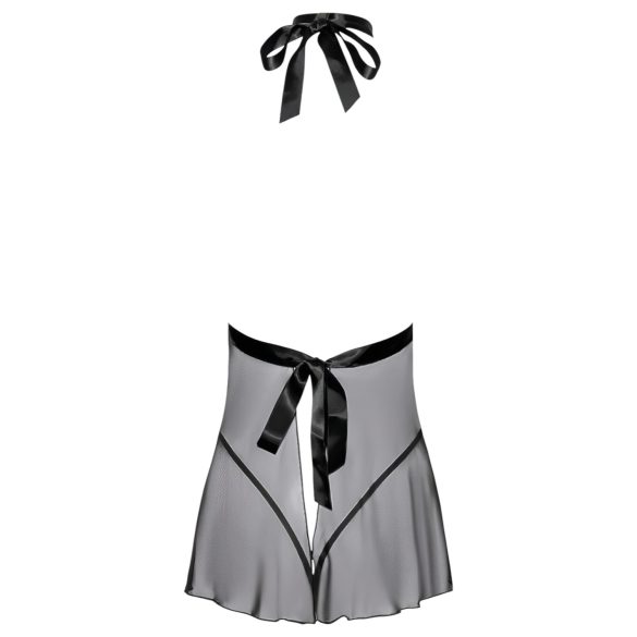 Lace Babydoll with Neck Strap - Kissable (Black)  - L/XL