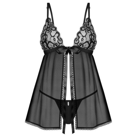 Obsessive Blomentis - Lace Babydoll Set (Black)