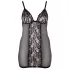Cottelli Plus Size - Sheer Lace Nightgown (Black)