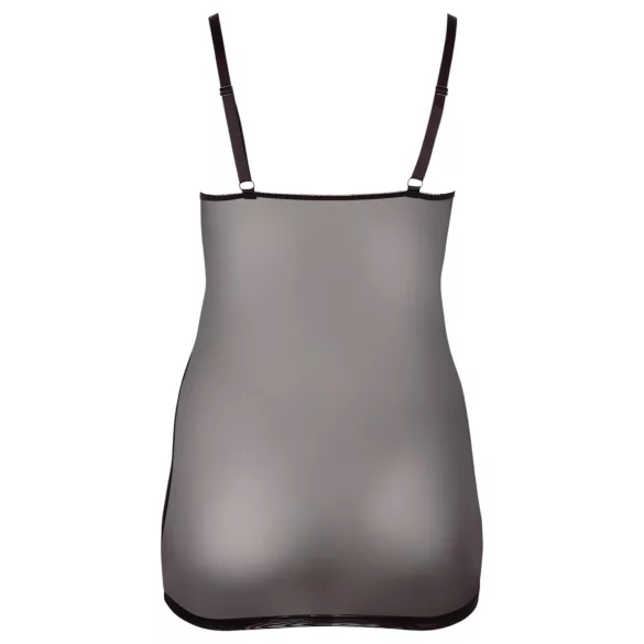 Cottelli Plus Size - Sheer Lace Nightgown (Black) - 4XL