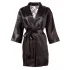 Cottelli - Satin-Lace Short Robe (Black) - L/XL