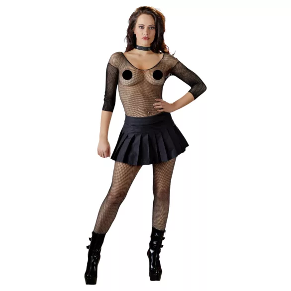 Cottelli - Pleated Mini Skirt (Black)  - XL