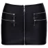 Cottelli - zip-up faux leather mini skirt (black)