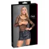 Cottelli - zip-up faux leather mini skirt (black) - M