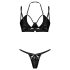 Obsessive Keira Lise - Shimmering Bra Set (Black)