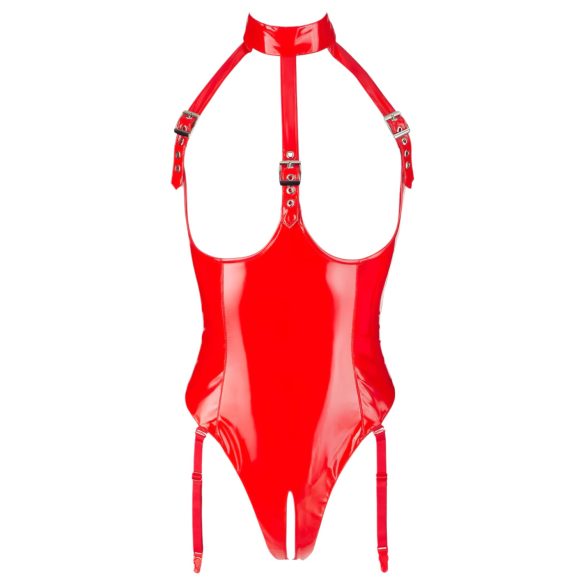 Black Level - Open Halterneck Body (Red) - S