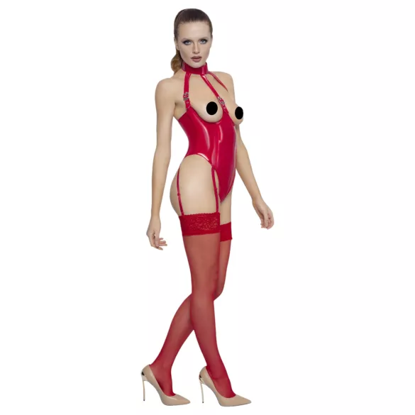Black Level - Open Halterneck Body (Red) - L