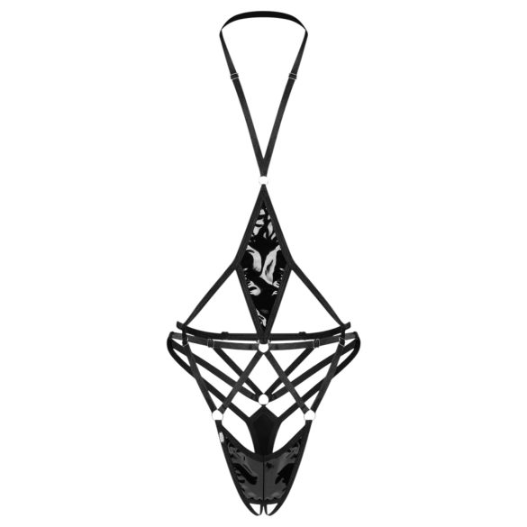 Obsessive Keira Lise - Open Strappy Bodysuit (Black)