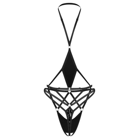 Obsessive Keira Lise - Open Strappy Bodysuit (Black)