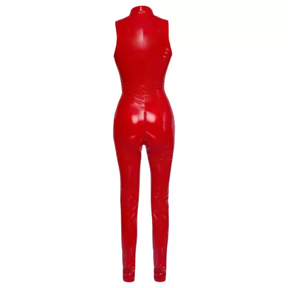 Black Level - Sleeveless Zip Jumpsuit (Red) - L