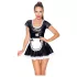 Black Level - black vinyl maid dress - M