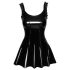 Noir - Ruffled Mini Dress (Black) - L