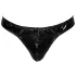 Black Level - Classic, Lacquer Men's Thong (Black) - M