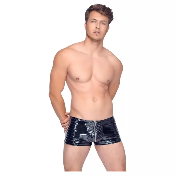 Black Level - Men's Zippered Shorts (Black)