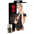 LATEX - Women's Black Short-Sleeve Zip-Up Top - S