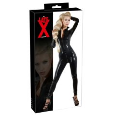 Latex Long-Sleeve Women's Jumpsuit (Black)