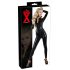 Latex Long-Sleeve Women's Jumpsuit (Black) - S