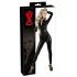 Latex Long-Sleeve Women's Jumpsuit (Black) - L