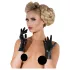 LATEX - Short, Unisex Gloves (Black) - M