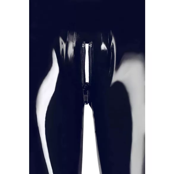 LATEX - Zippered Leggings (Black) - L