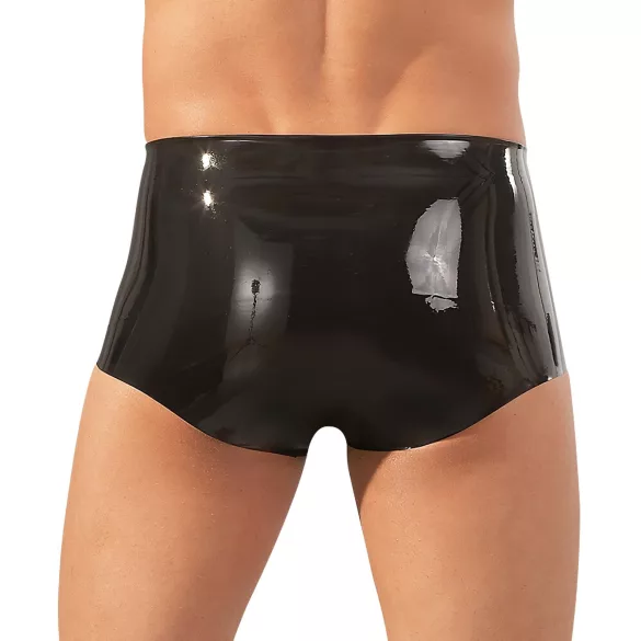 LATEX - Black Boxer & Penis Sleeve Combo - L/XL