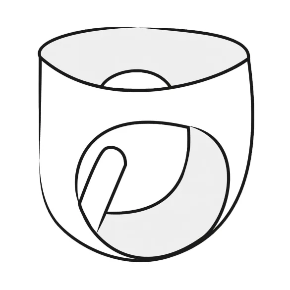 LATEX - Women's Panties with Condom Pocket (Black) - L