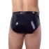LATEX - Men's Black Conical Anal Plug Briefs - M