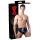 LATEX - Men's Black Conical Anal Plug Briefs - XL