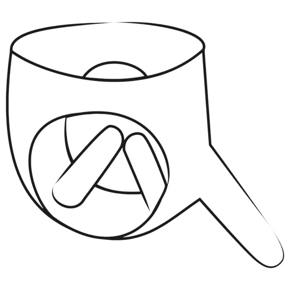 LATEX - Outer Pant with 2 Inner Dildos - Black (S-L)