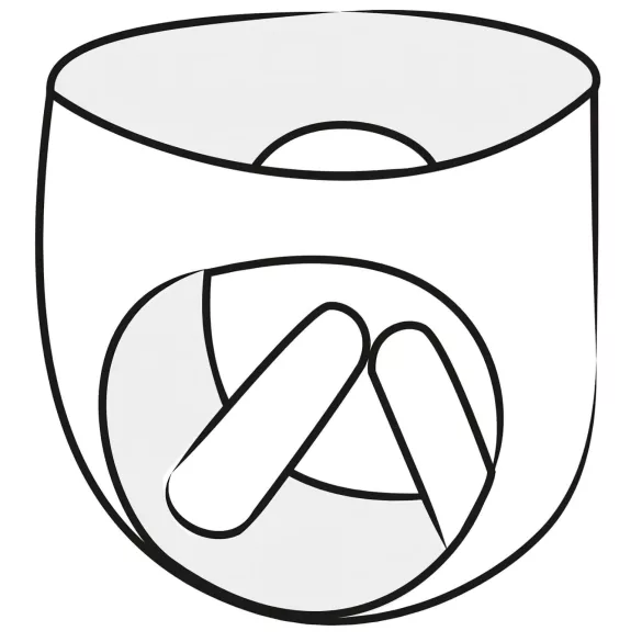 LATEX - Women's Panties with 2 Inflatable Internal Dildos (Black) - L