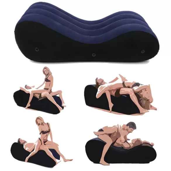 Magic Pillow - Inflatable Love Sofa - Large (Blue)