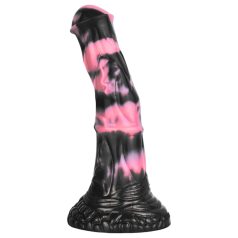 Bad Horse - Silicone Horse Dildo - 18cm (Black-Pink)