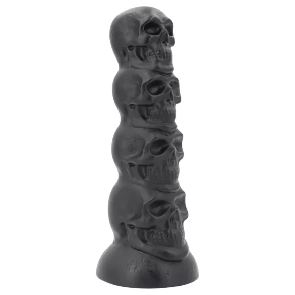 Topped Monster - skull dildo - 22 cm (black)